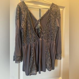 Backless babydoll top